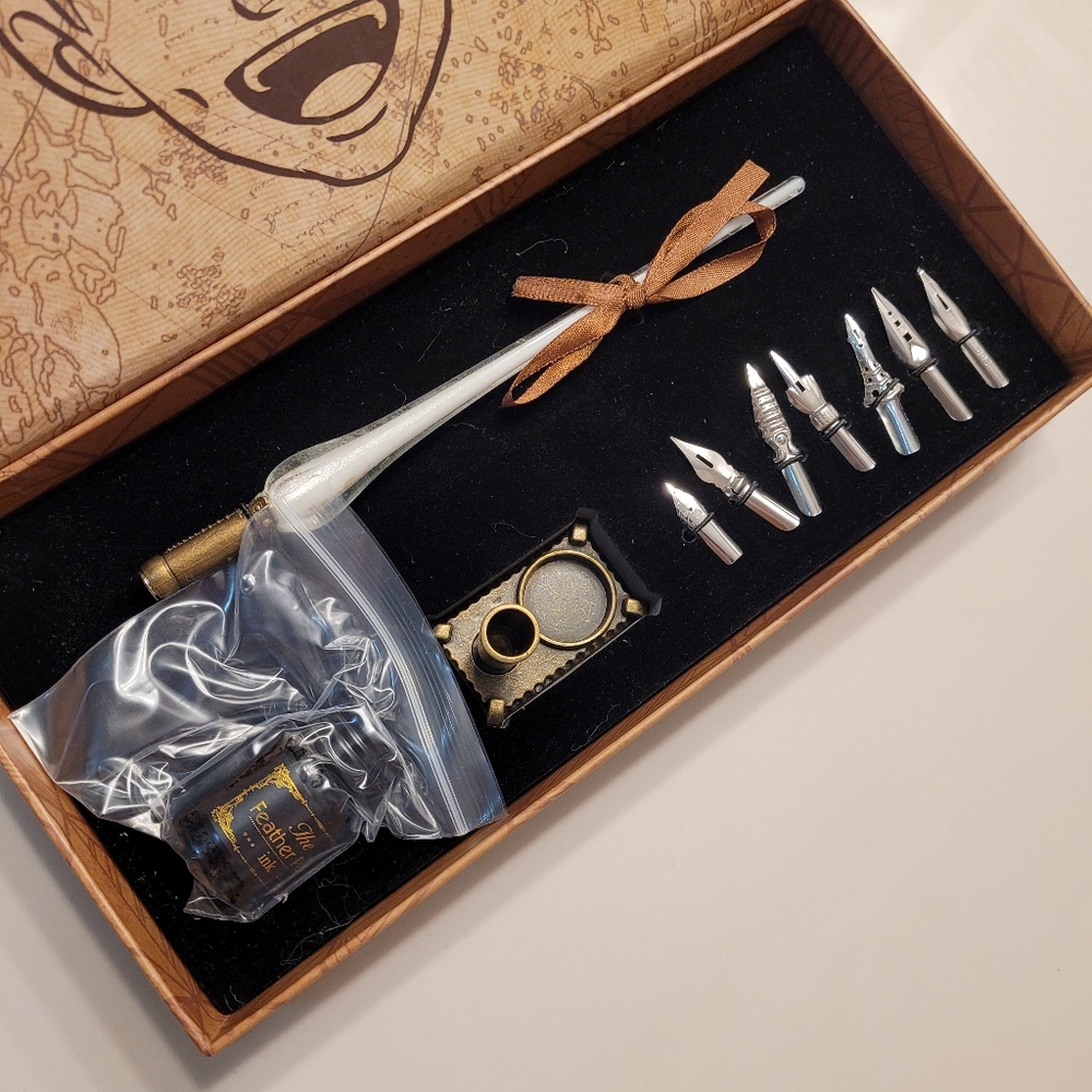 Glass Dip Pen And Nibs Jazza's Deluxe Writing  Collection by Muse Kits JAZZA - Picture 10 of 15
